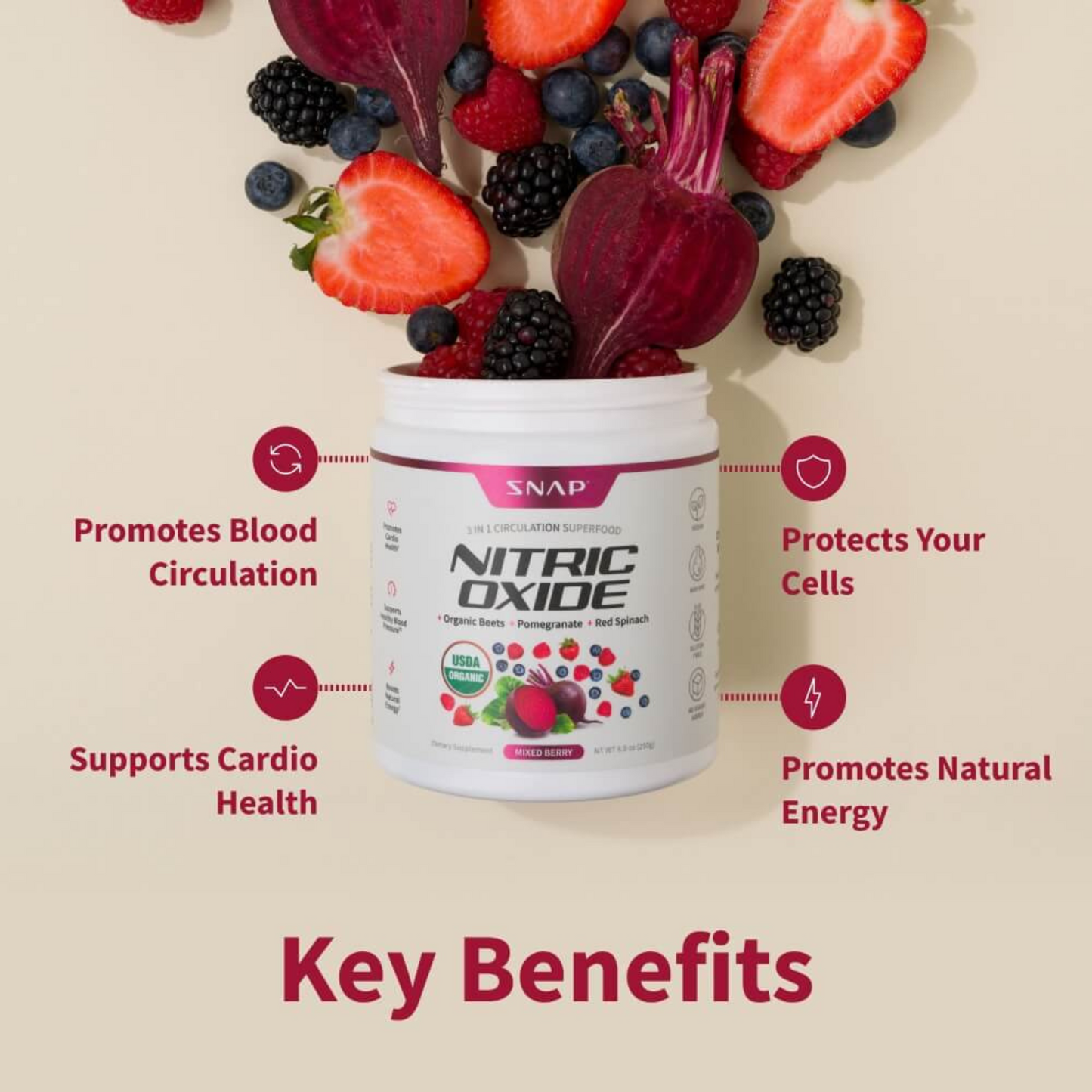 Organic Beets - Mixed Berry Flavor