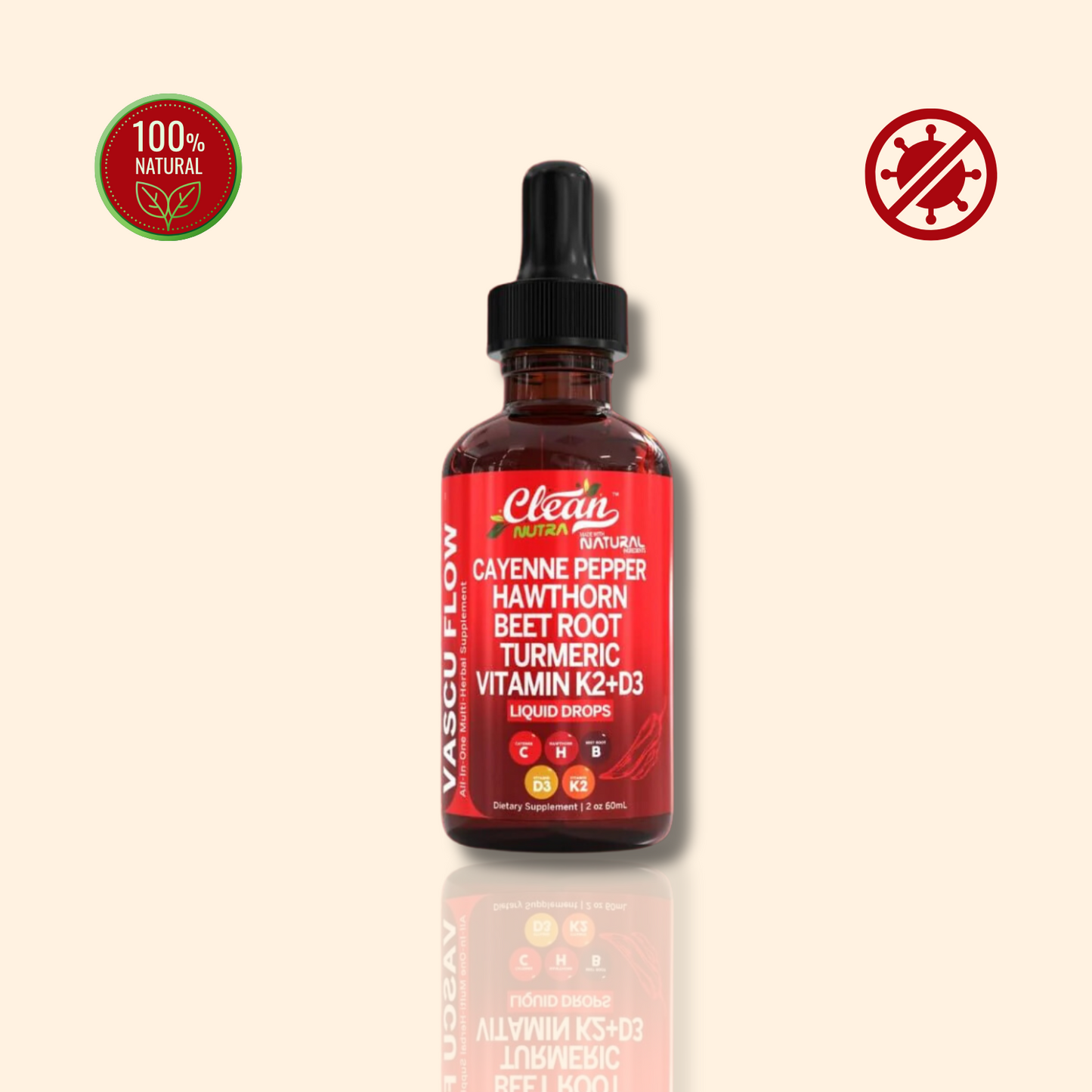 Cayenne pepper supplement liquid drops