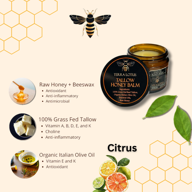 Beef Tallow Balm with Manuka Honey